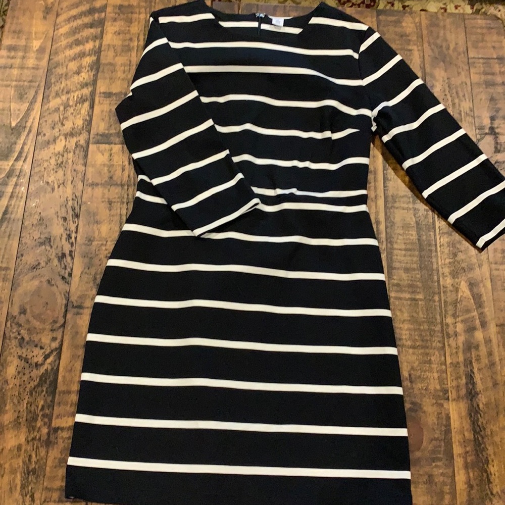 Striped long sleeve dress